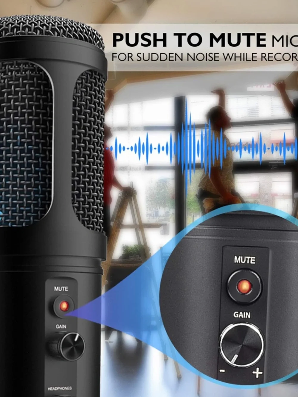 Jovial by Pyle USB PC Recording Condenser Microphone